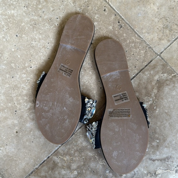 Olivia Miller black Jewel slip on excellent condition size 10 ladies - Picture 11 of 11